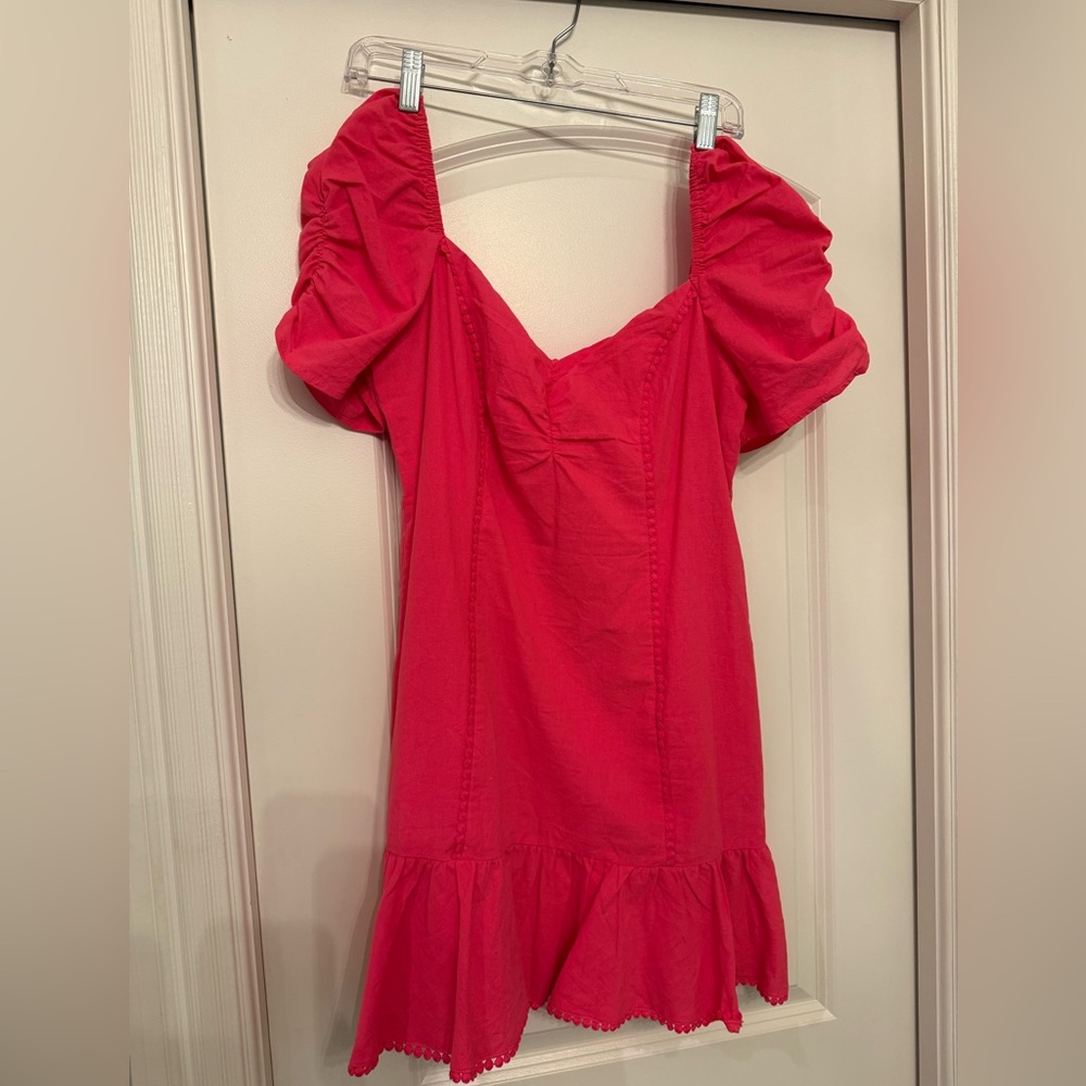 Hello Molly Vibrant Pink Dress
